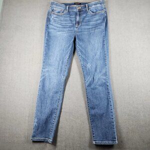 Women's Blue Loose Stretch Denim
